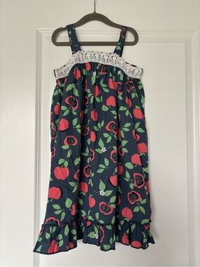 Hanna Andersson Size 130 US 8 Apple Dress Cotton Sun
